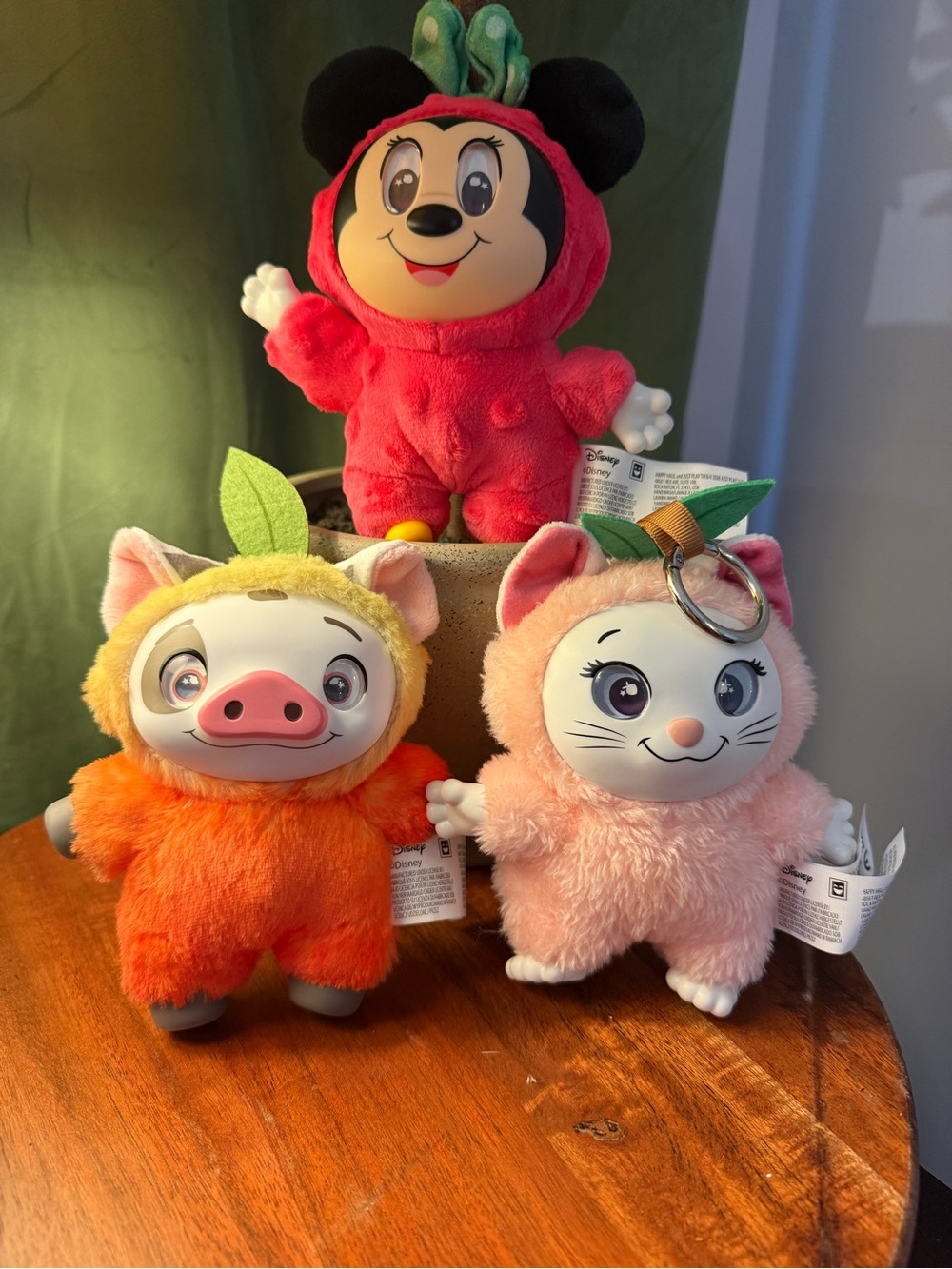 Disney Plush Small Pets Trio - Red, Orange, Pink Characters